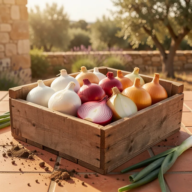 Bulbes d'oignons : variétés, plantation et récolte en Languedoc